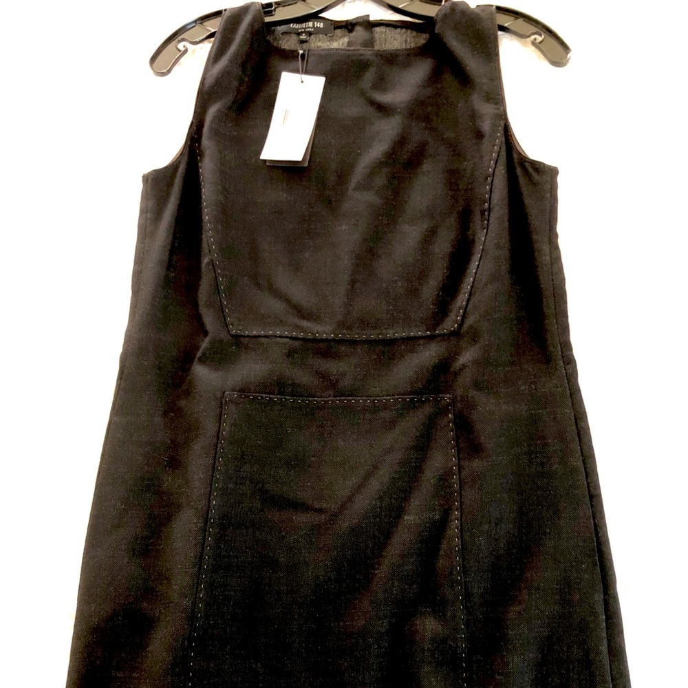 Lafayette 148 black sleeveless dress